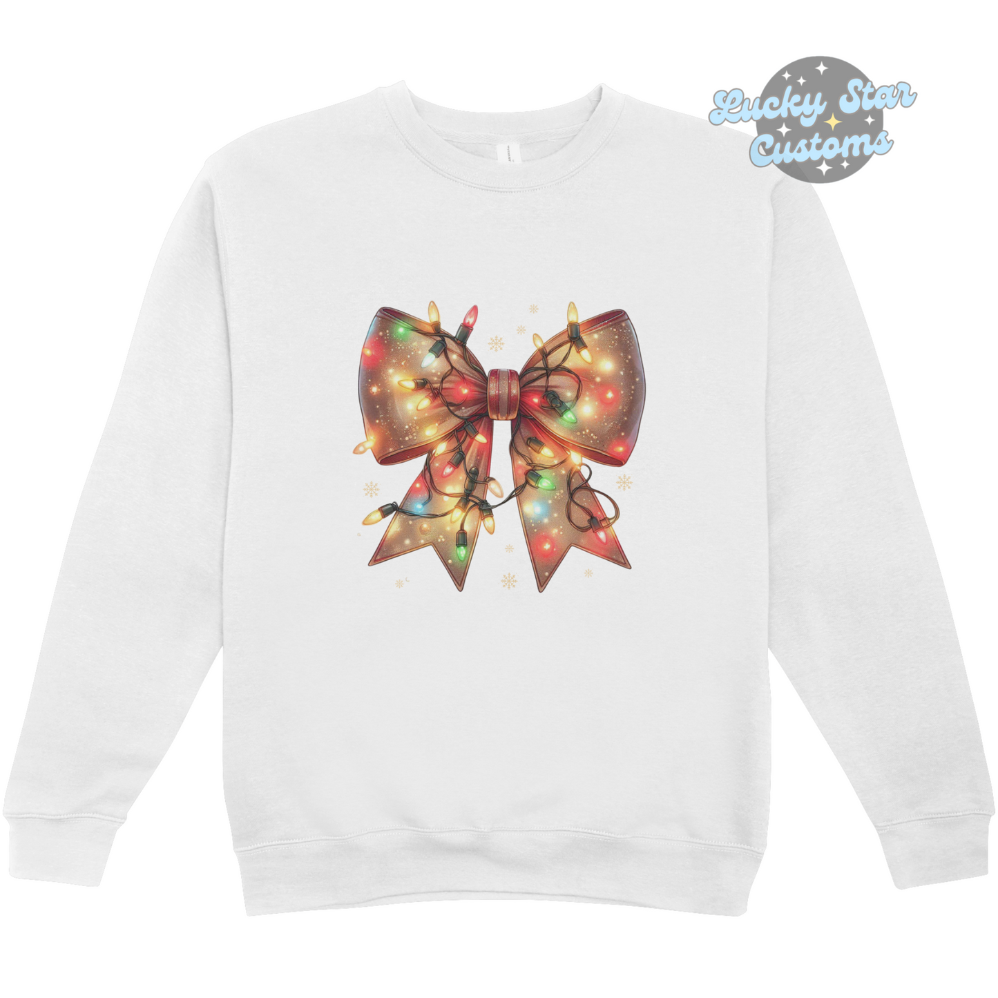 Christmas Lights Coquette Sweatshirt